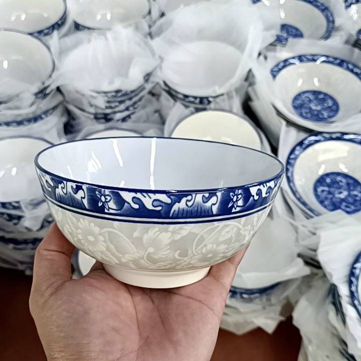 จาน ชาม ถ้วย ลายครามน้ำเงิน