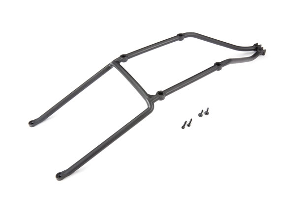 7713X Body support, rear/ 3x15mm CS (2) / 3x15mm flat-head machine (2) (fits X-Maxx®)
