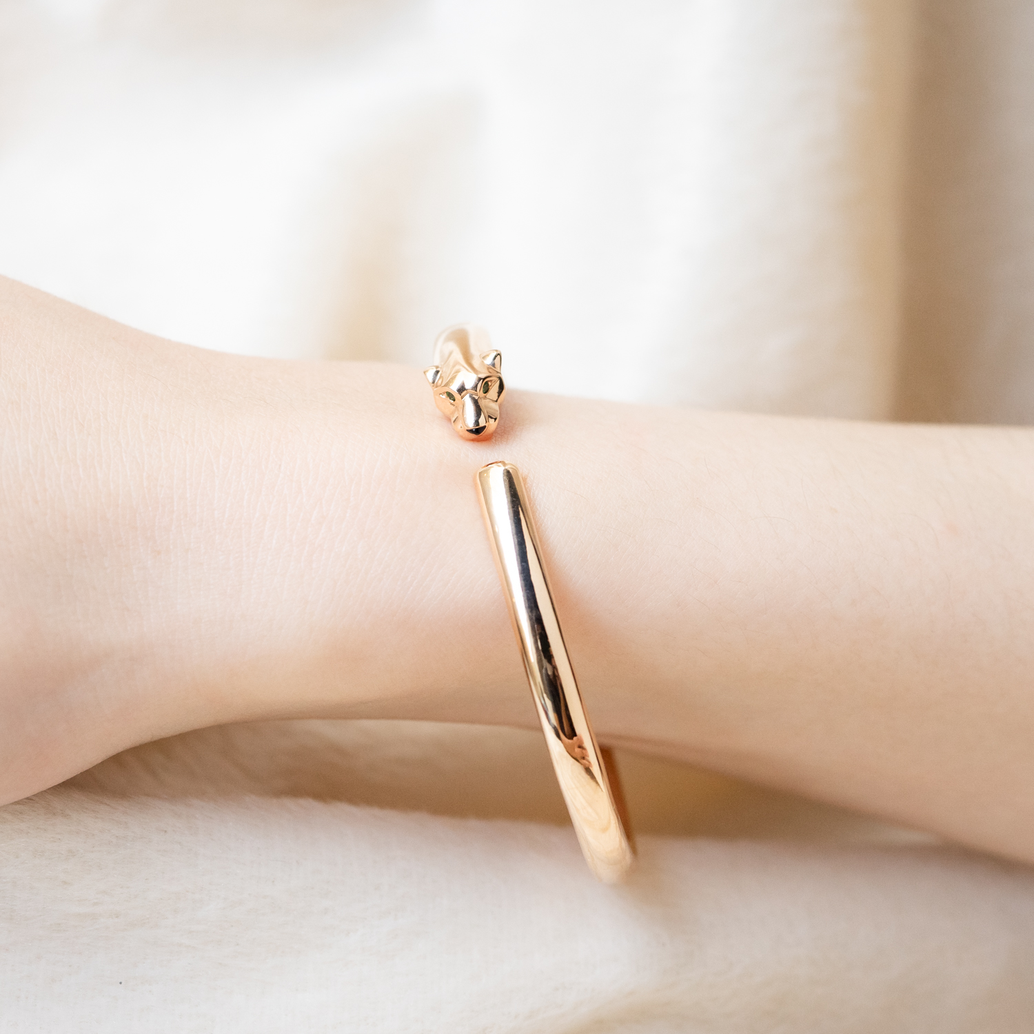 กำไล Cartier Panthère de Cartier Bracelet ทองชมพู18K ไซส์17 (Used) +กล่องและการ์ดไทย2022