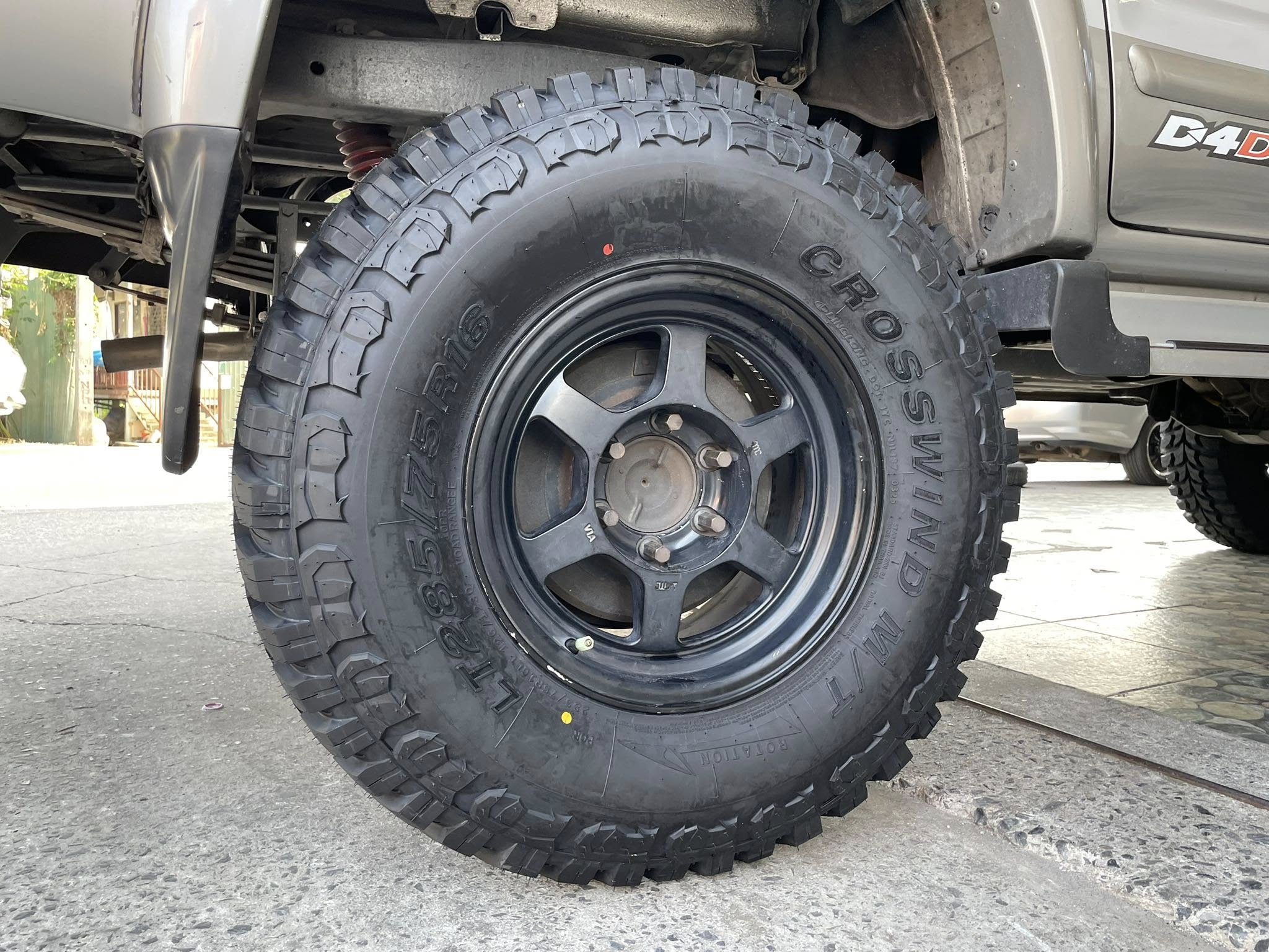 🛞❤️ #TOYOTA_TIGER_🚘เปลี่ยนยาง 🛞🐘#Linglong_CrosswindMT_285/75R16