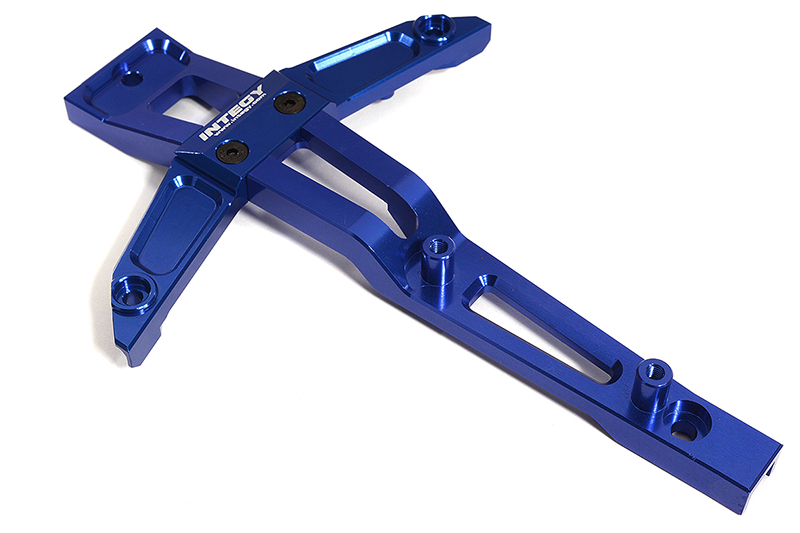 INT-C30182BLUE Billet Machined Front Chassis Brace for Traxxas 1/10 Maxx Truck 4S
