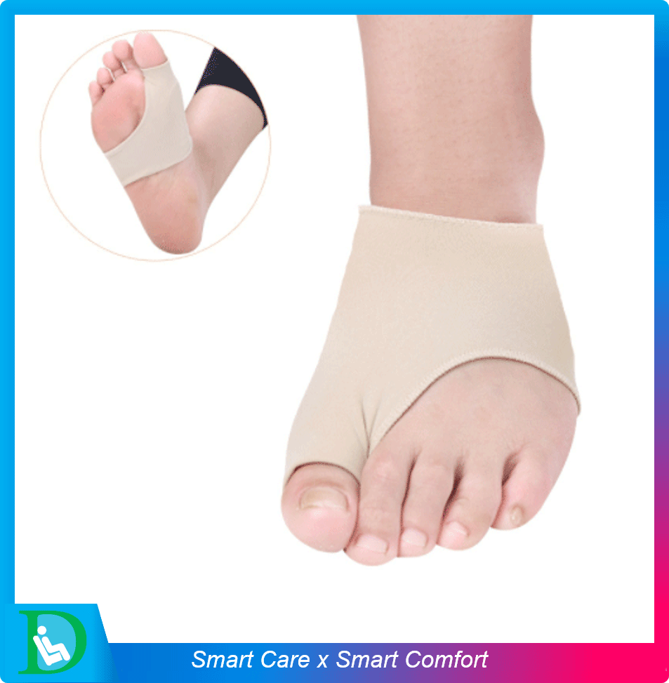 FIT360 ผ้ายืดหุ้มซิลิโคน ป้องกันการเสียดสีด้านข้างนิ้วหัวแม่เท้า (G) ไซส์ L (เบอร์ 40-45) ซิลิโคนหุ้มเท้า ซิลิโคนสวมเท้า ซิลโคนสวมปลายเท้า ซิลิโคนสวมจมูกเท้า ซิลิโคนรองเท้า