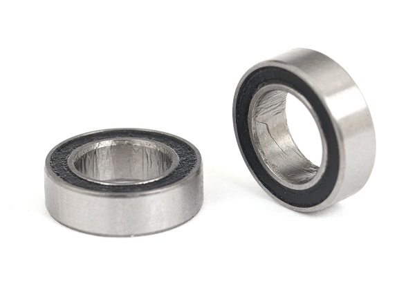 5105A Ball bearings, black rubber sealed (6x10x3mm) (2)