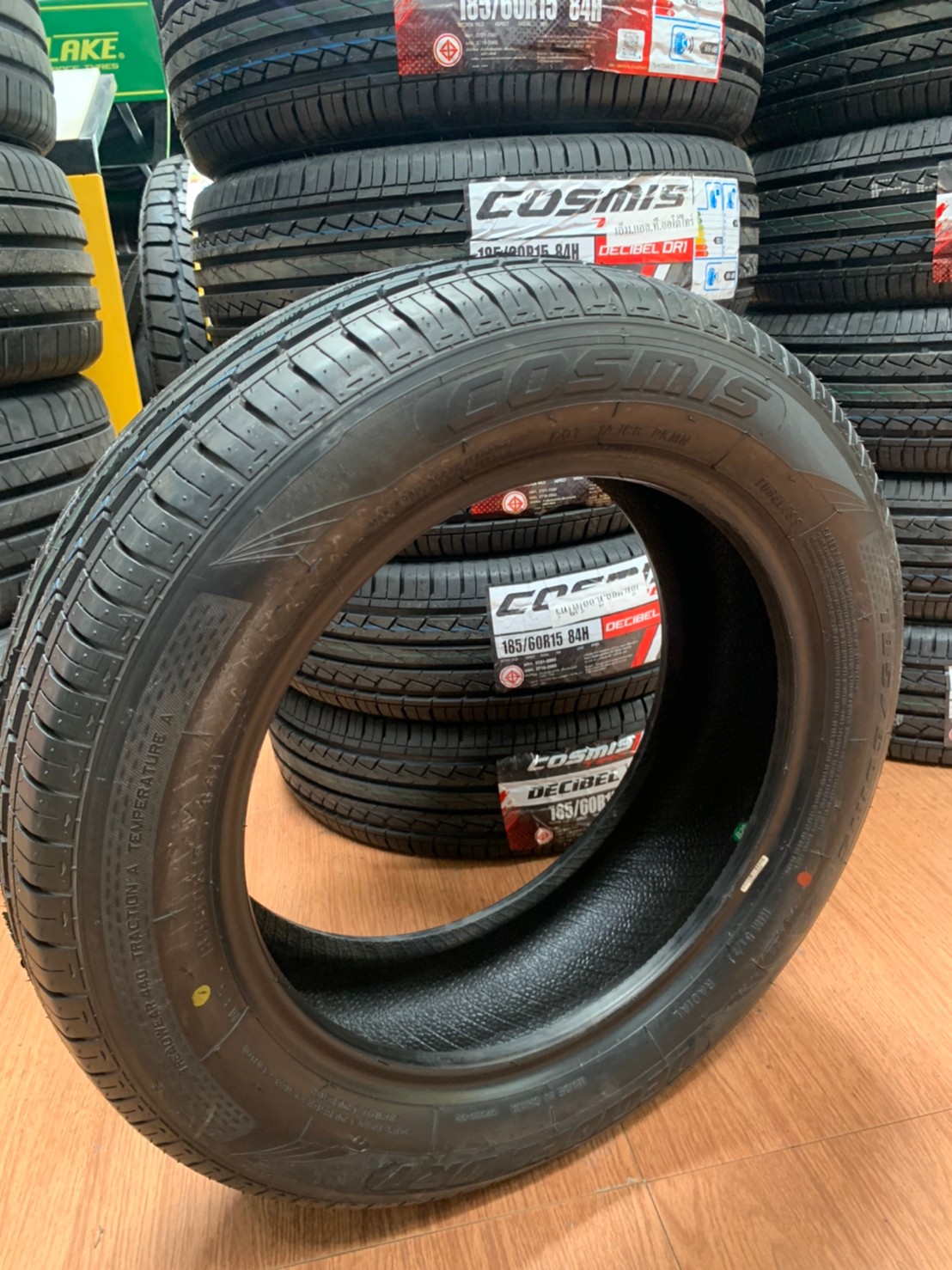 ยางใหม่Cosmis 185/60R15 ยางคุณภาพดี นุ่มเงียบยางใหม่ปี2021