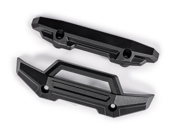 10735-BLK Bumper, front (1)/ rear (1) (black)