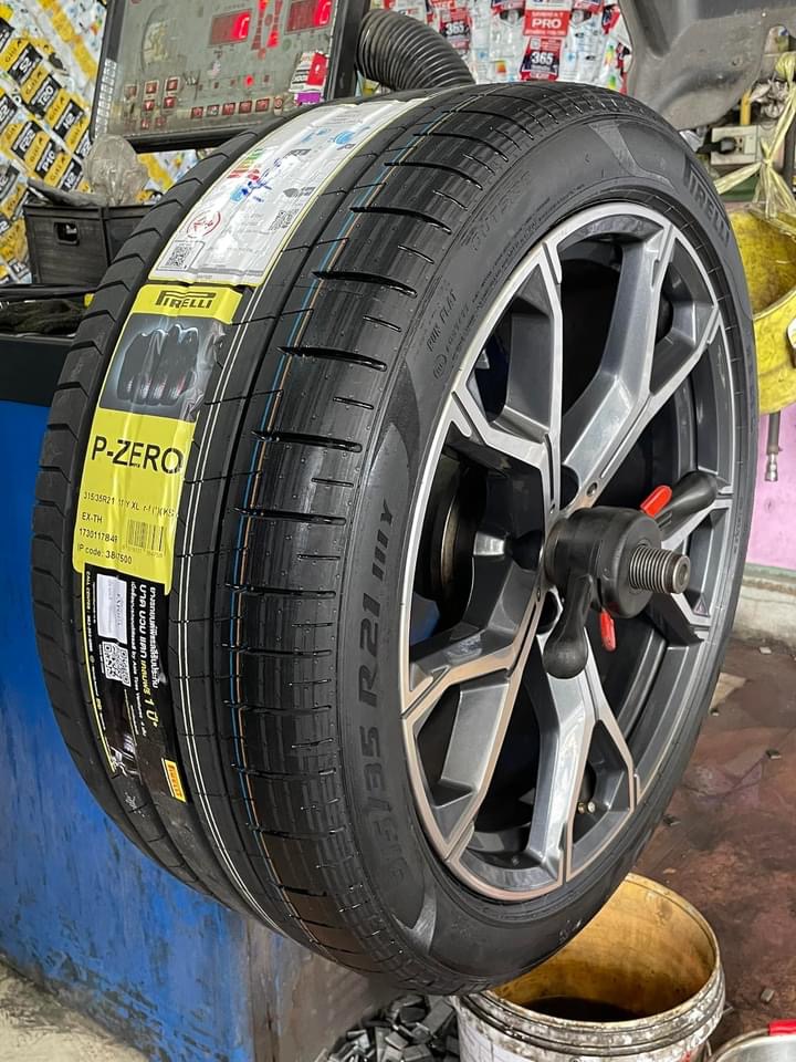 #BMW_X5 🚘 เปลี่ยนยาง 🛞🐘#PIRELLI_P-ZERO PZ4 RF 275/40RF21 ❤️ 🛞 #PIRELLI_P-ZERO PZ4 RF 315/35RF21