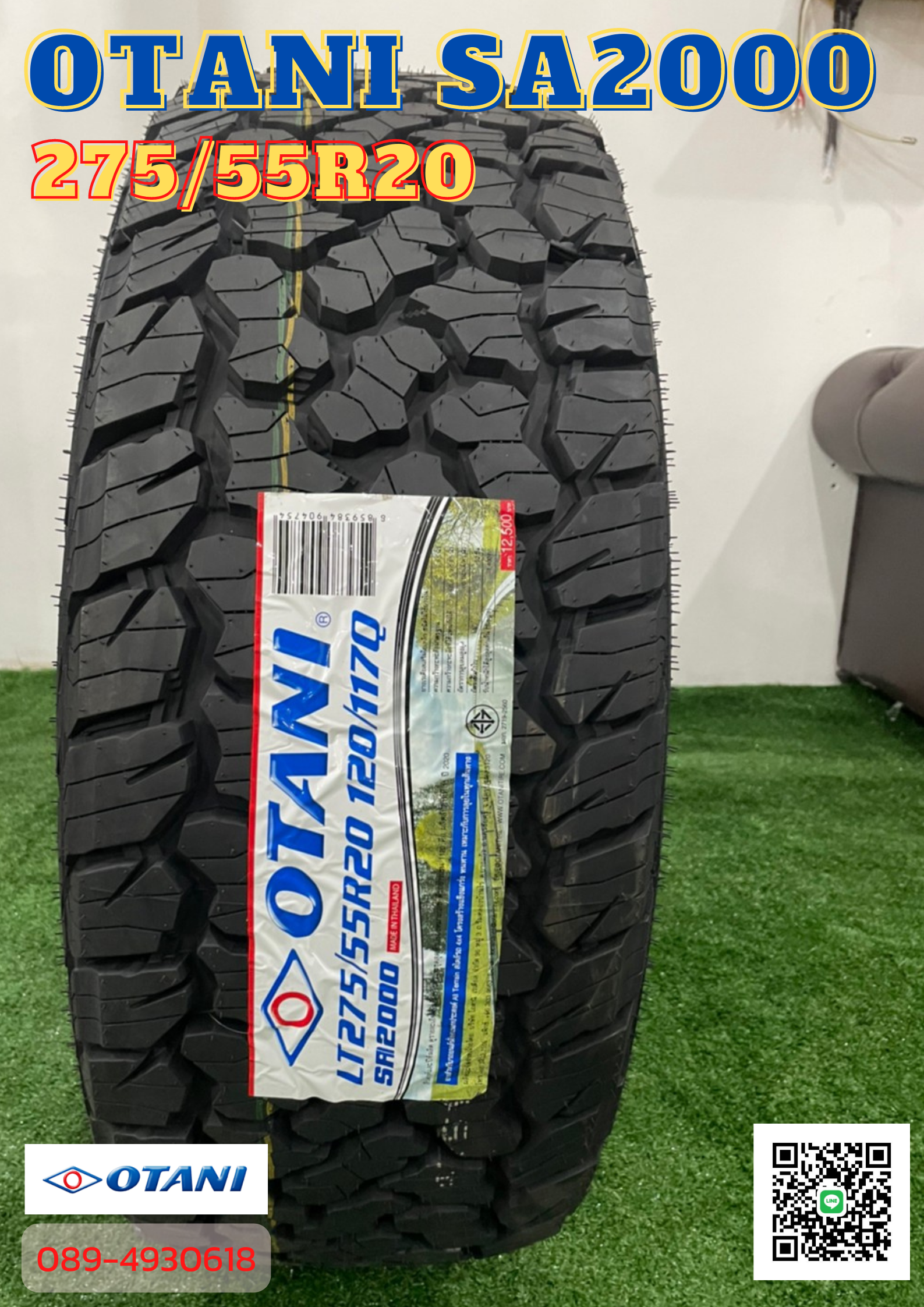 OTANI SA2000 275/55R20 ยางไทย คุณภาพดี ราคาโปรโมชั่นพิเศษโทรสอบถามได้ค่ะ