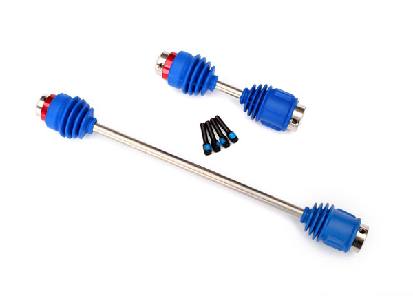 8655R Driveshafts, center E-Revo® (steel constant-velocity) front (1)/ rear (1) (assembled with inner and outer dust boots, for E-Revo)