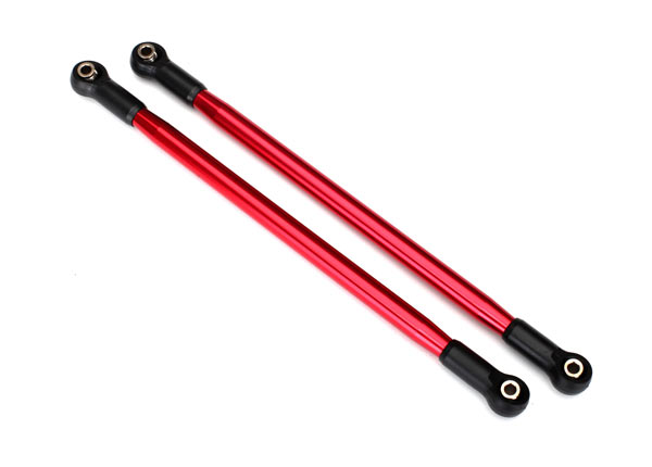 8542R Suspension link, rear (upper) (aluminum, red-anodized) (10x206mm, center to center) (2) (assembled with hollow balls)