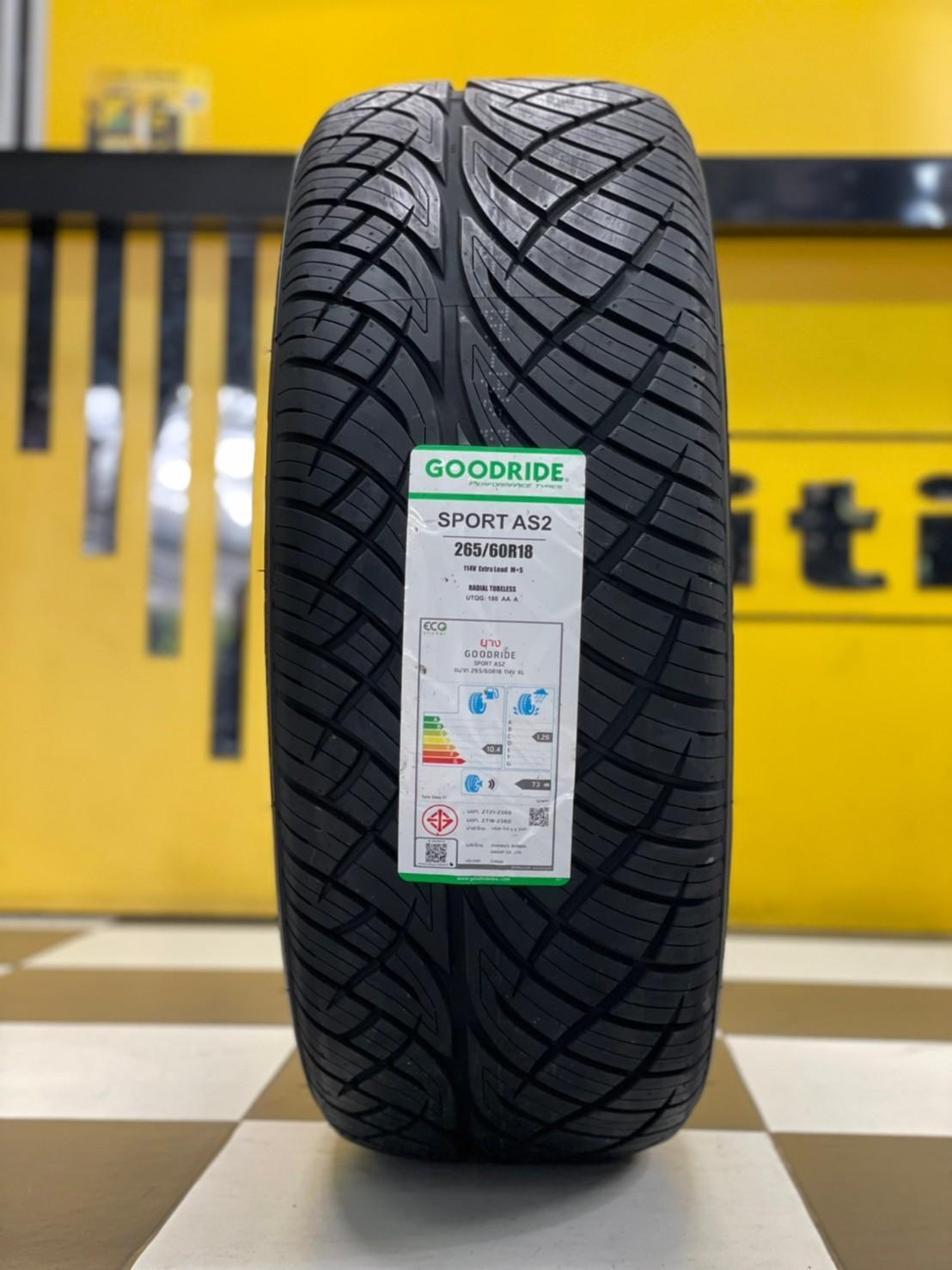 GOODRIDE AS2 265/60R18 ยางใหม่ยางไทย สปอร์ตนุ่มหนึบ