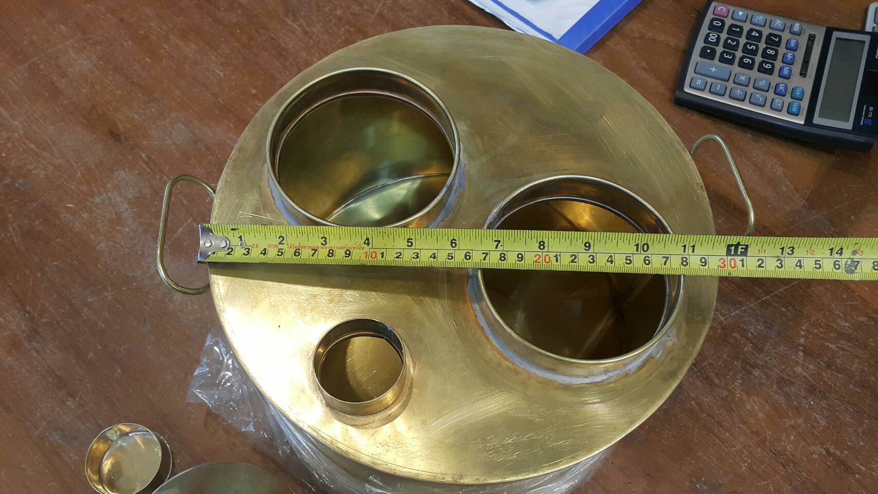 ชุดหม้อต้มกาแฟ ทองเหลืองอย่างดี