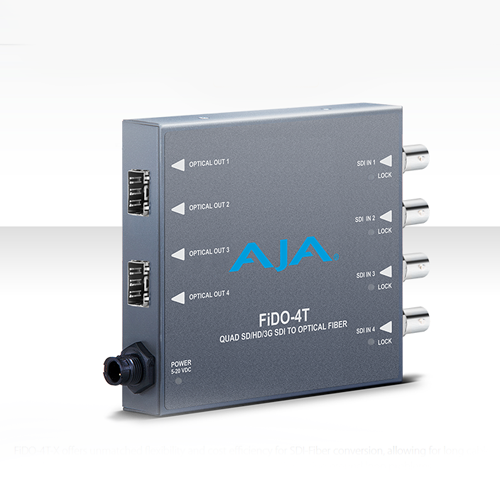 FiDO-4T-X 4-Channel 3G-SDI to Single-Mode LC Fiber Transmitter (CDWM)*