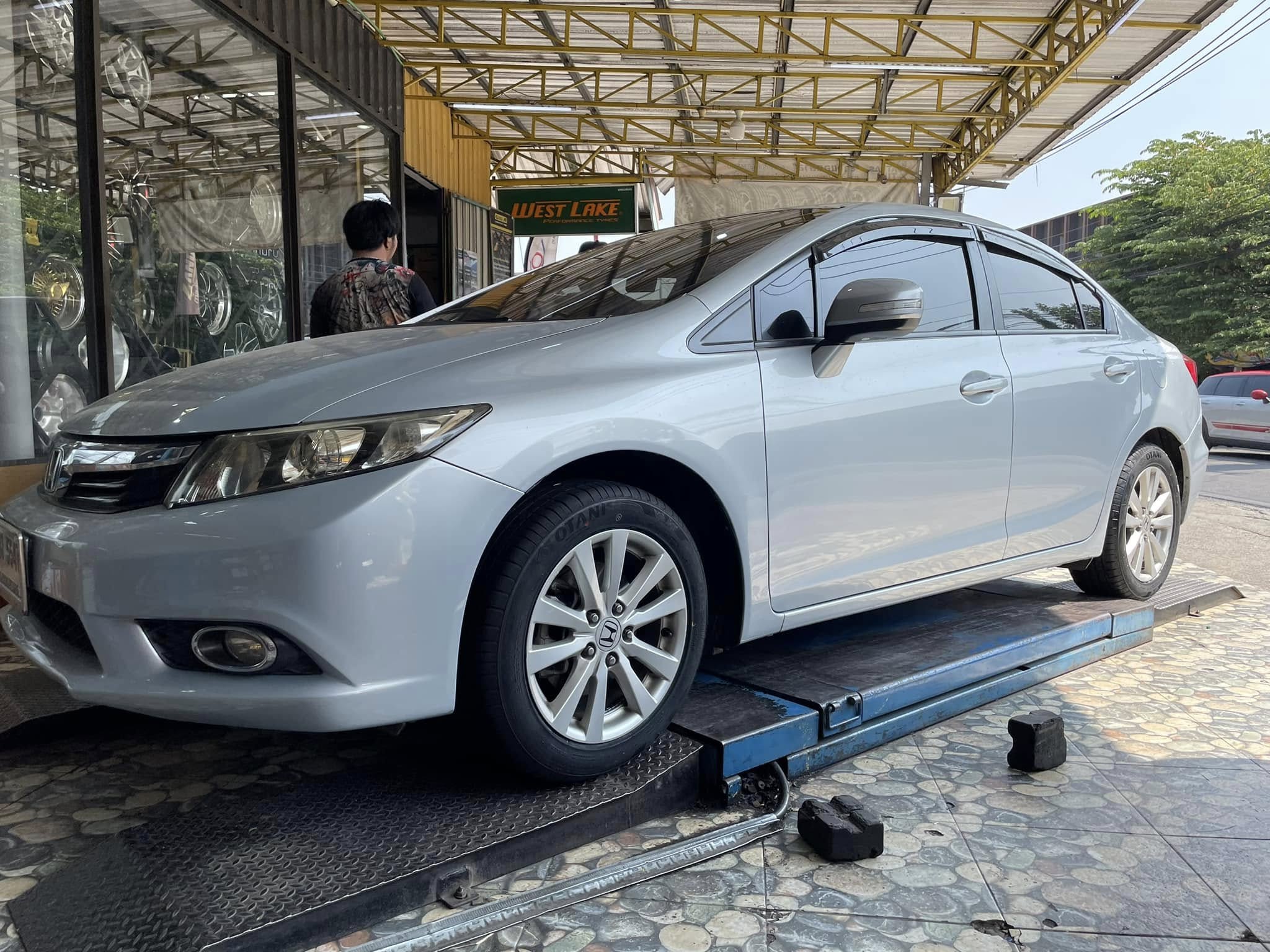 🚘 #HONDA_CIVIC🛞เปลี่ยนยาง #OTANI #KC2000 205/55R16