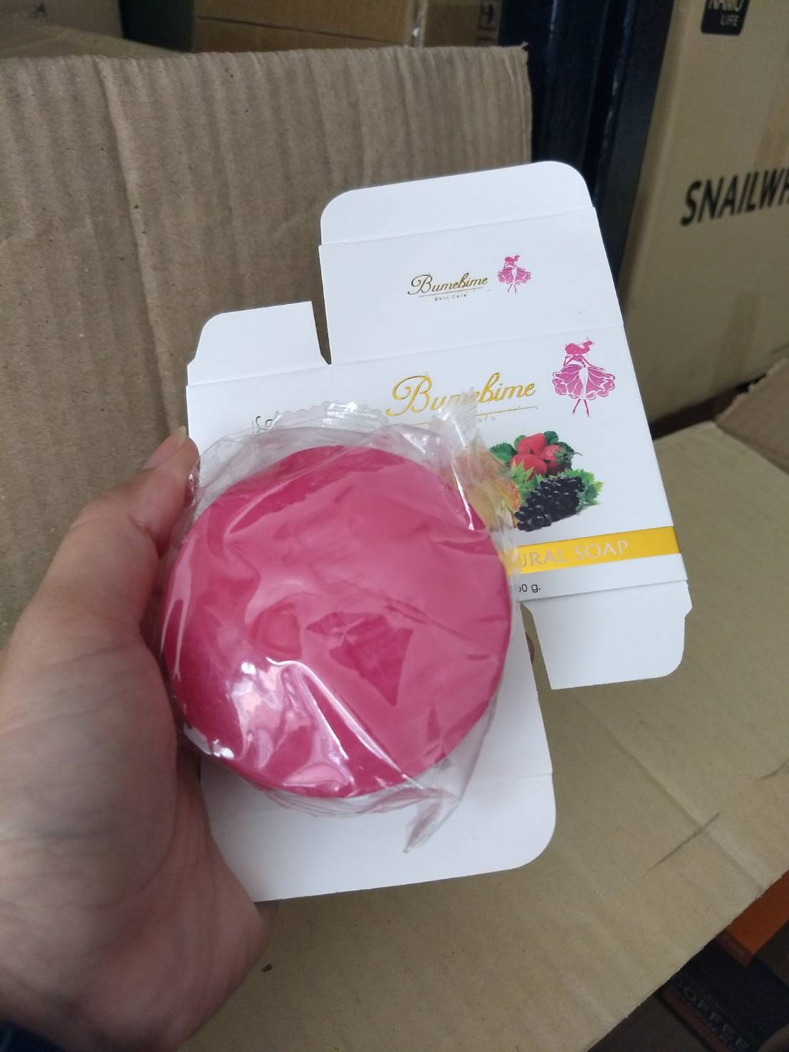 Bumebime Mask Natural Soap สบู่บุ๋มบิ๋ม แพคเกจใหม่ 100g.