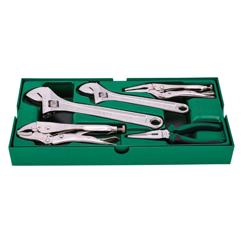 ชุดประแจเลื่อน + คีม 5 ชิ้น No.09909 SATA