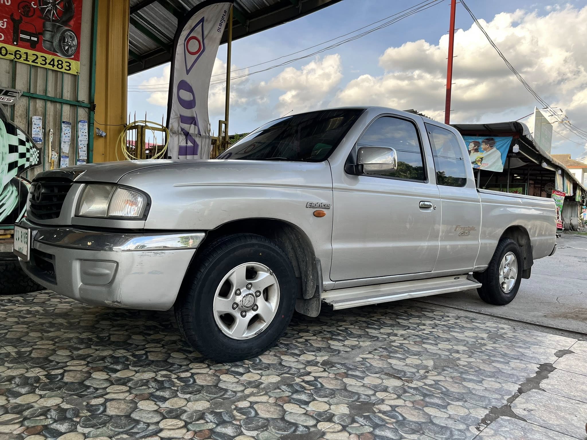 MAZDA_B2500🚘เปลี่ยนยาง 🛞🐘#GOODRIDE_SC326_195R14