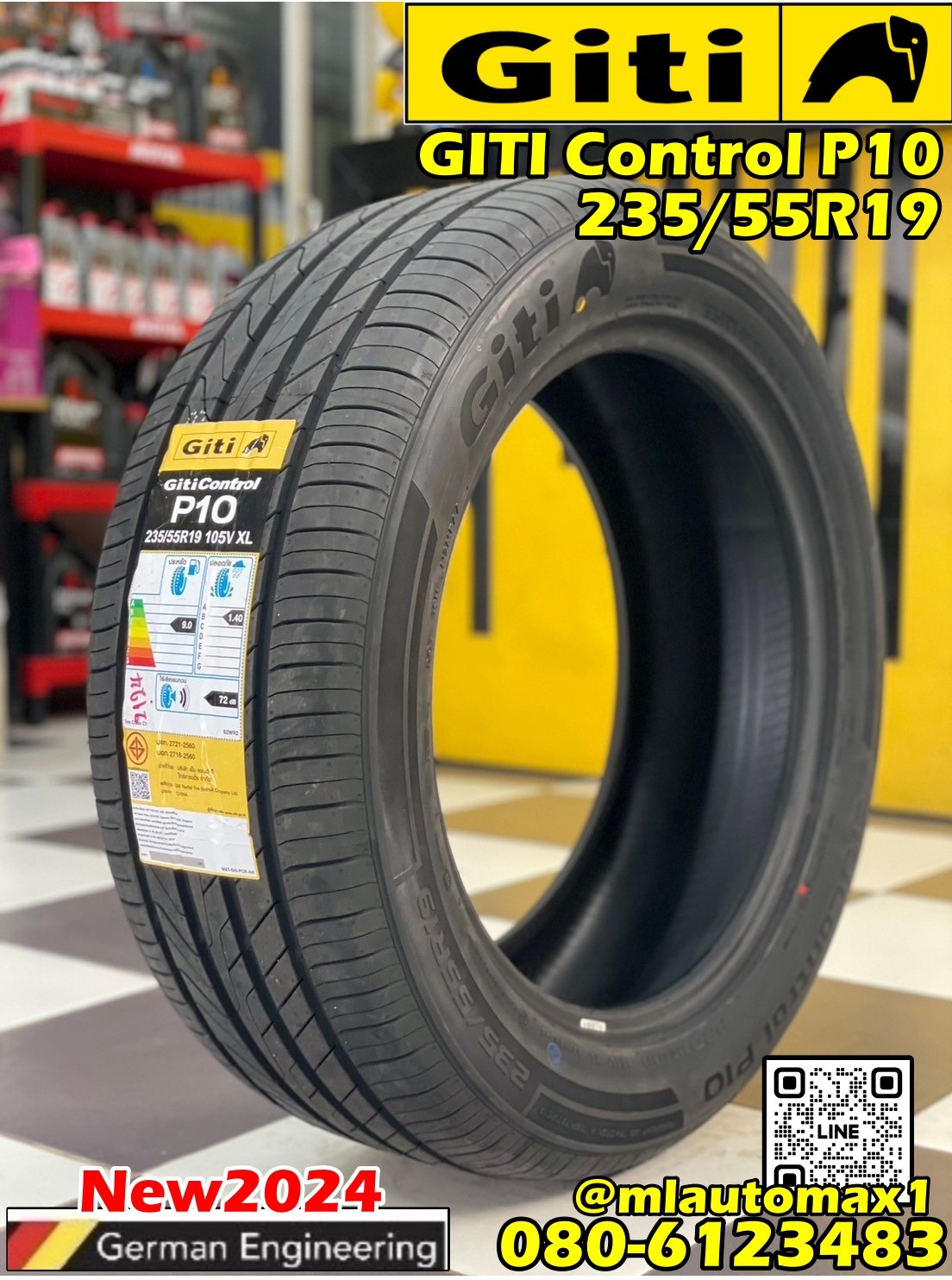 ยางใหม่ GITI Control P10 235/55R19 ยางใหม่ปี2024