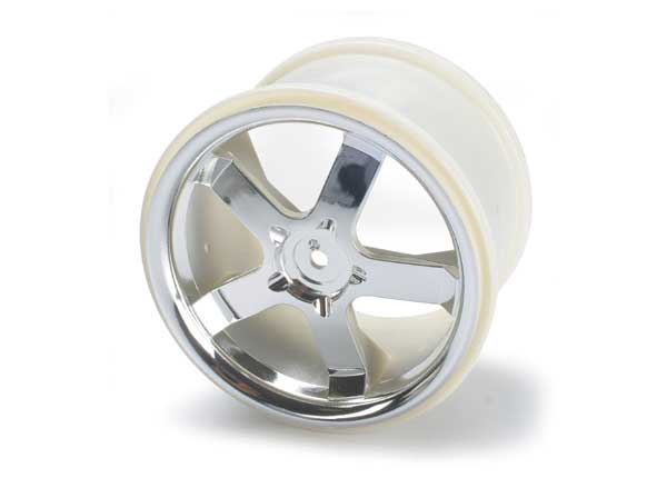 5373 Wheels, Hurricane 3.8" (chrome) (2) (also fits Maxx series)