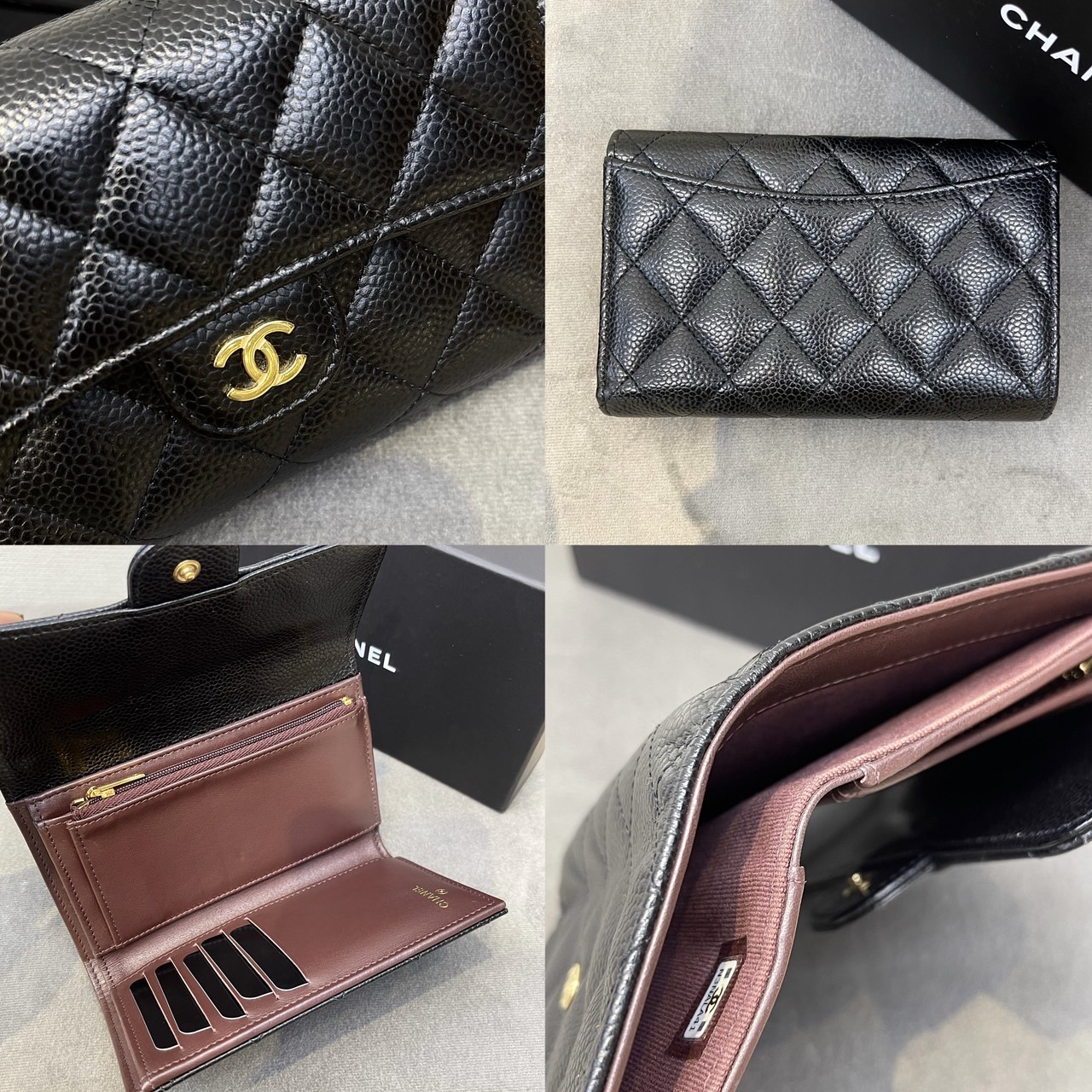 กระเป๋าสตางค์Chanel Wallet Medium Cavair