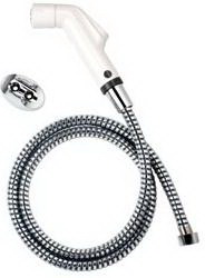 COTTO CT999K#WH(HM) สายฉีดชำระ 2 ฟังก์ชั่น สีขาว สาย PVC โครเมี่ยม