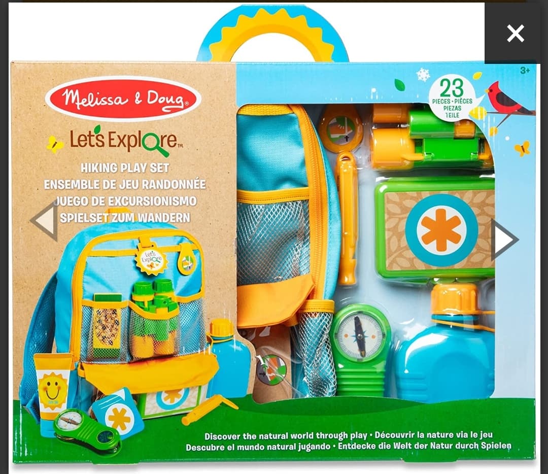 Melissa & Doug (Let's Explore!เล่นสำรวจ) รุ่น 30801 เป้นักสำรวจพร้อมอุปกรณ์ Let's Explore Hiking Play Set อุปกรณ์เพียบ บทบาทสมมุติเหมือนจริง ของเล่น มาลิซ่า 3-6 ขวบ