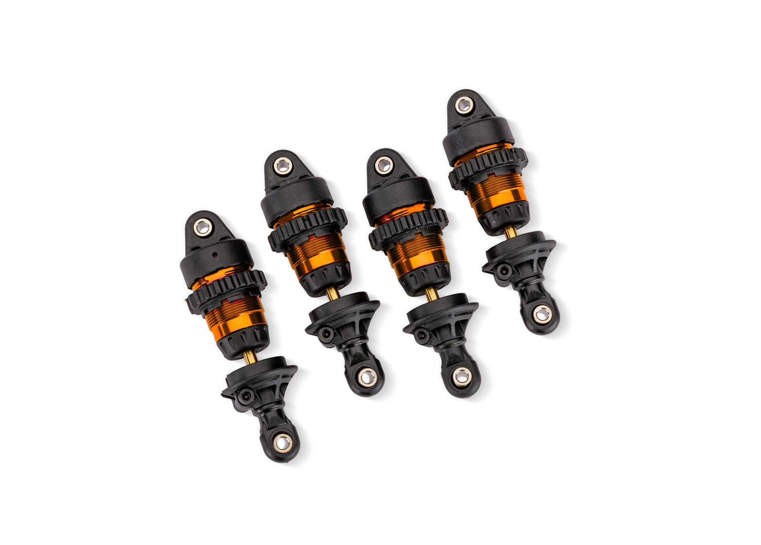 10865-ORNG Orange Aluminum Mini GTR Short Shocks (4)