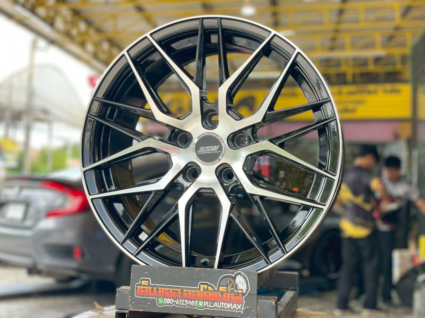 ล้อแม็กใหม่ขอบ17 #Stamford Sport Wheels #SSW348 สีดำหน้าเงา