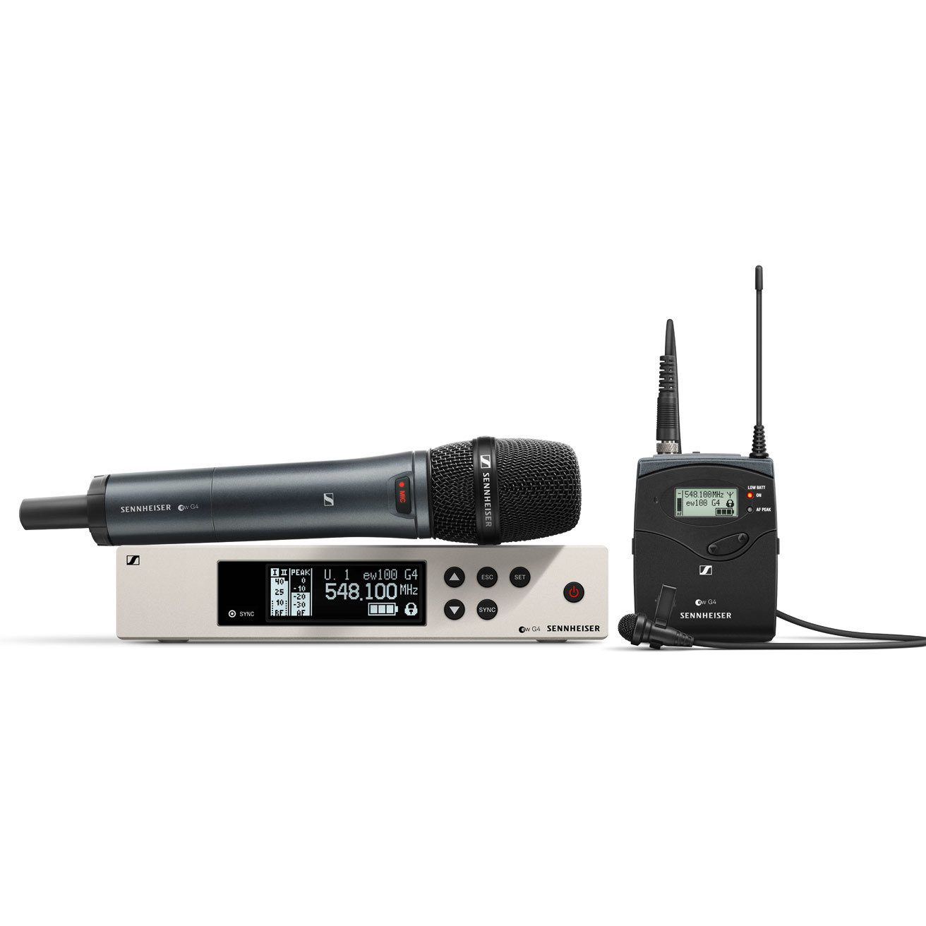 Sennheiser รุ่น EW100 G4-ME2/835-S wireless system for singers, presenters and moderators