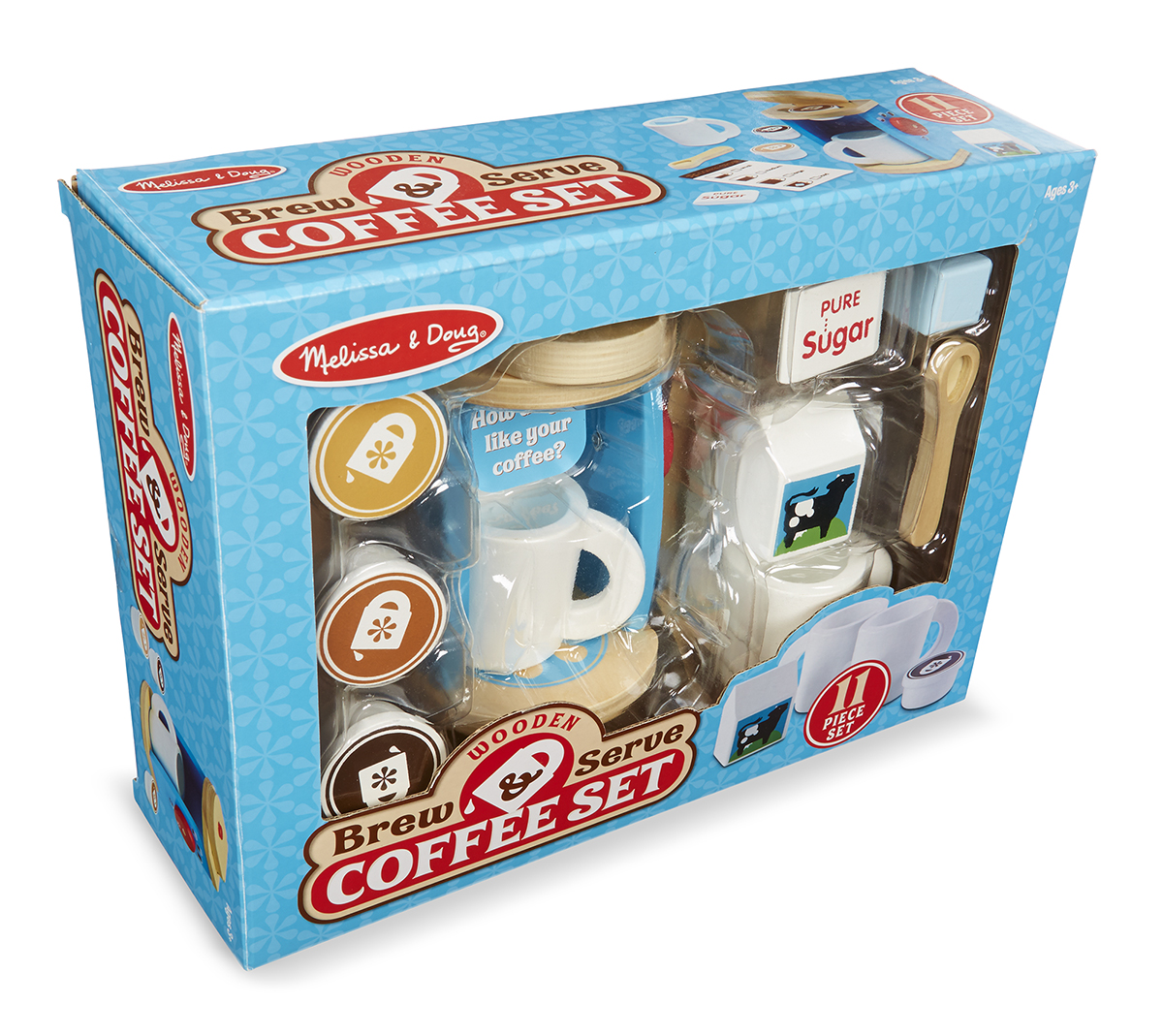 9842 Wooden Brew & Serve Coffee Set Age: 3-6 Years