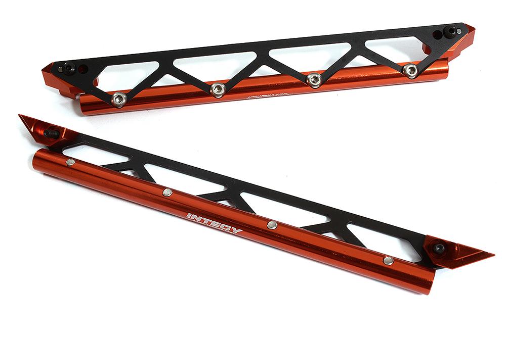 INT-C30195RED Machined Side Protection Nerf Bars for Traxxas 1/10 Maxx Truck 4S
