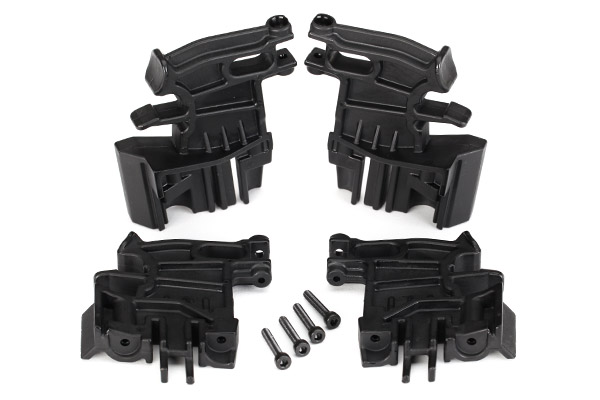 7718 Battery hold-down mounts, left (2)/ right (2)/ 3x18mm CS (4)