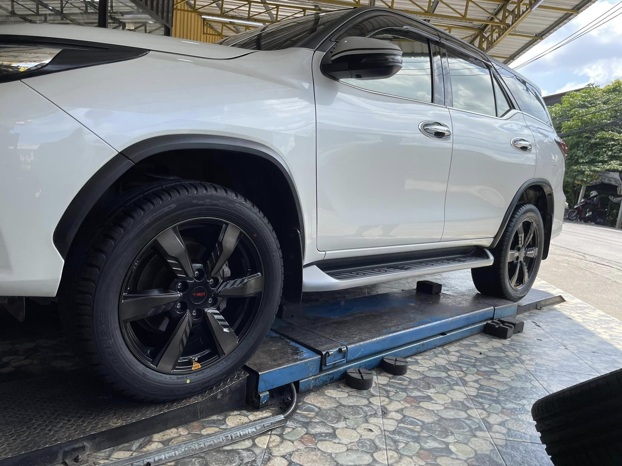 🛞❤️ #TOYOTA_FORTUNER 🚘❤️💫 🛞🐘#DUNLOP_GRANDTREK PT3_265/50R20 ❤️ 🛞 #TPMSตัววัดลมยางอัตโนมัติ🛞