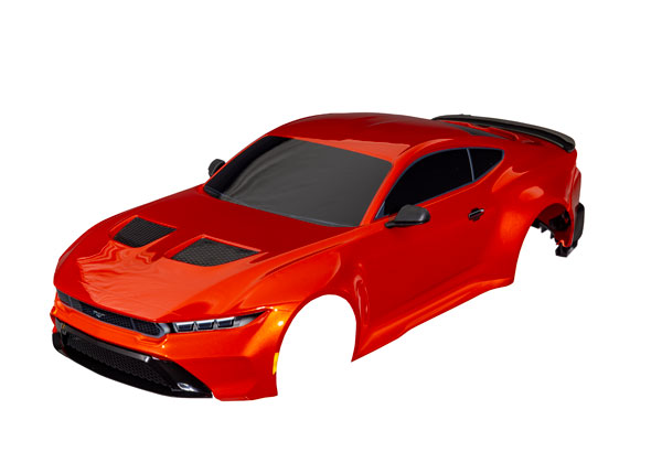 10511-CPR Body, Ford Mustang, complete (copper) (painted, decals applied) (includes side mirrors, spoiler, grilles, vents, & clipless mounting)