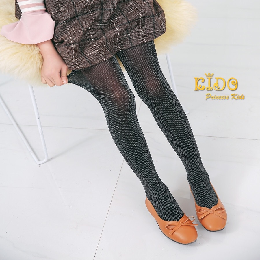 ถุงน่องเด็ก(หน้าร้านอยู่รัชดา)L16S37 สีดำแบบใสผ้าเงาวิ้งๆ