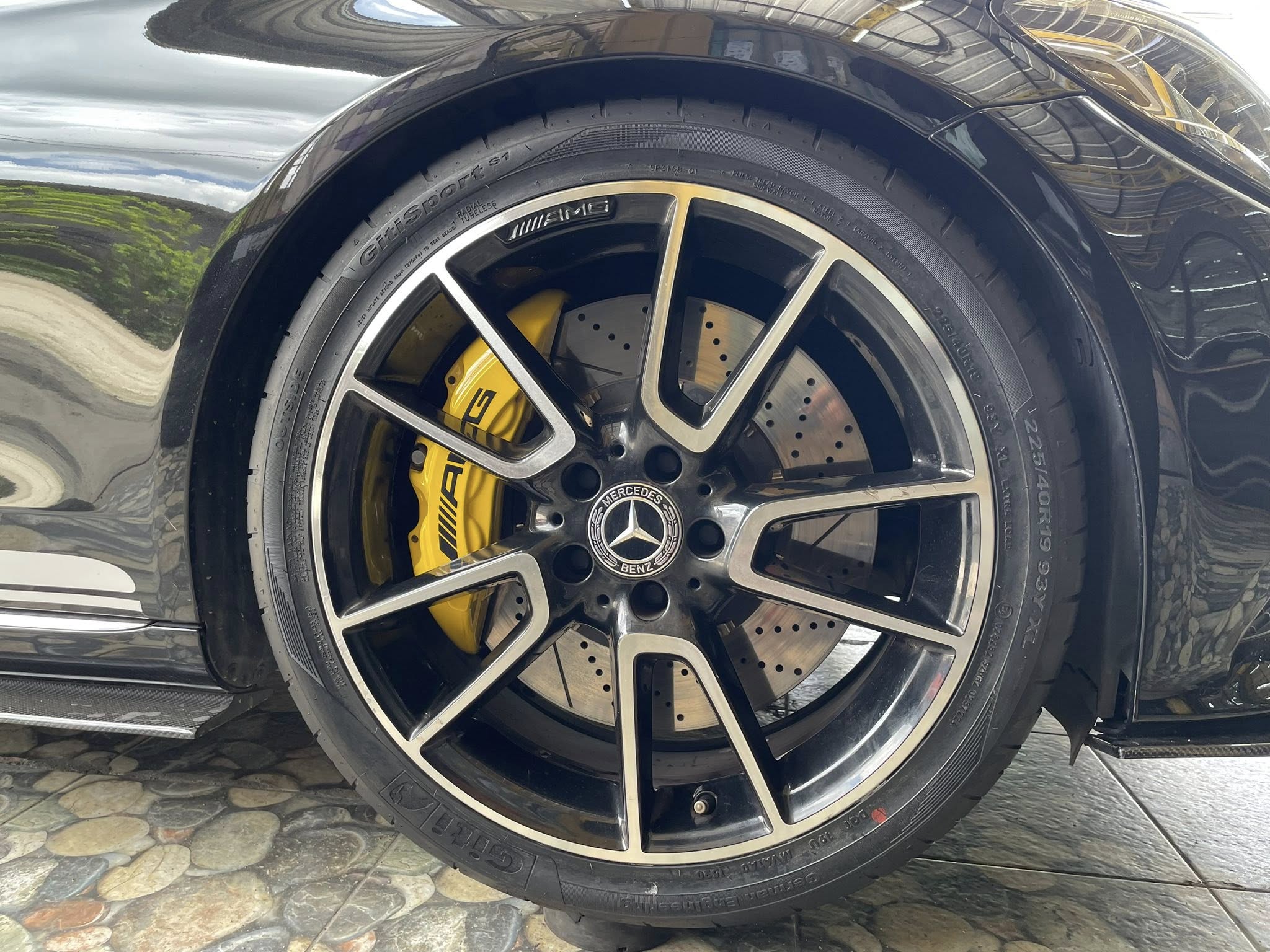 BENZ_C220d 🚘เปลี่ยนยาง 🛞🐘#GITI_SportS1_225/40R19