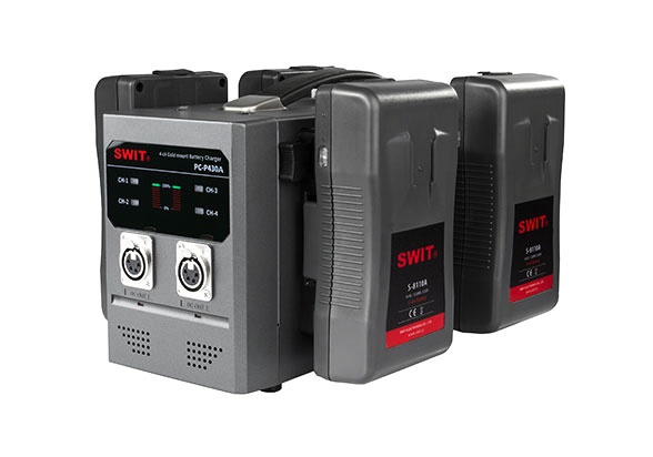SWIT PC-P430A 4-ch Gold Mount Fast Charger