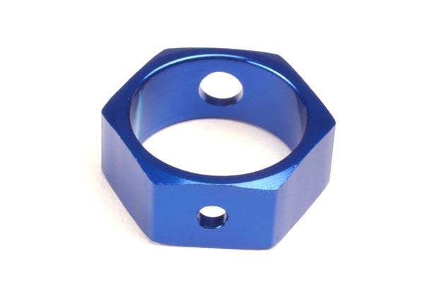 4966X Brake adapter, hex aluminum (blue) (use with HD shafts)
