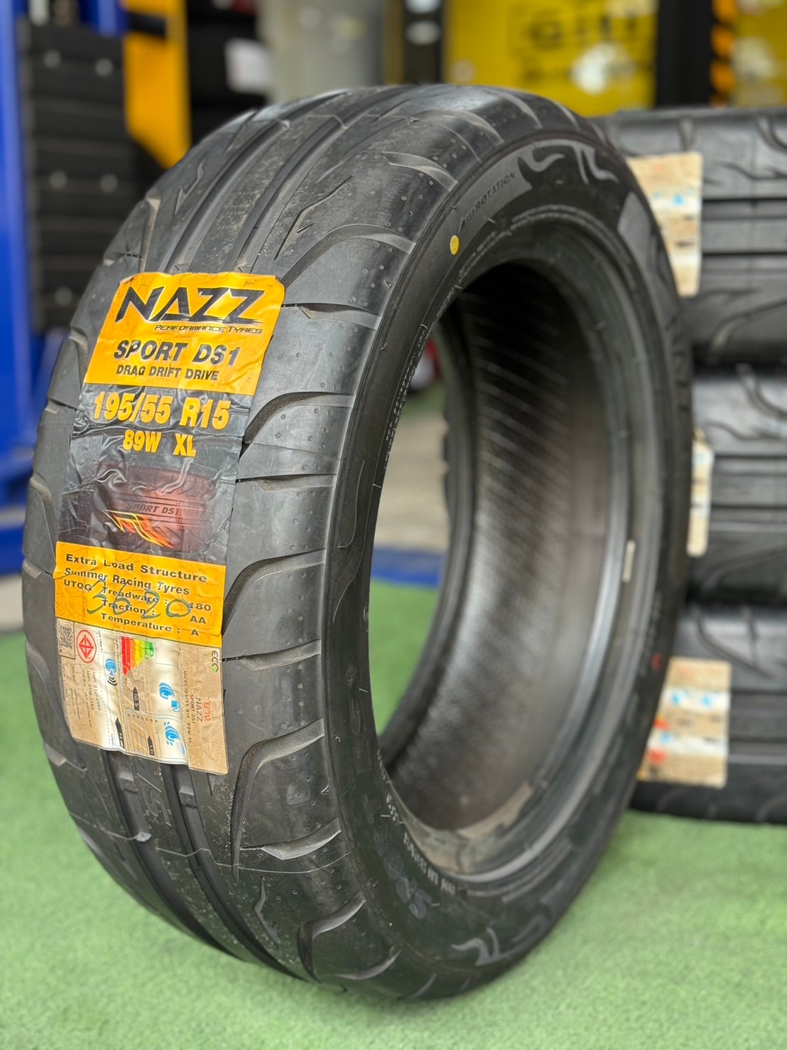 ยางซอฟ #NAZZ Sport DS1 195/55R15 ยางใหม่ค้างปี 2020💥 (4เส้น)