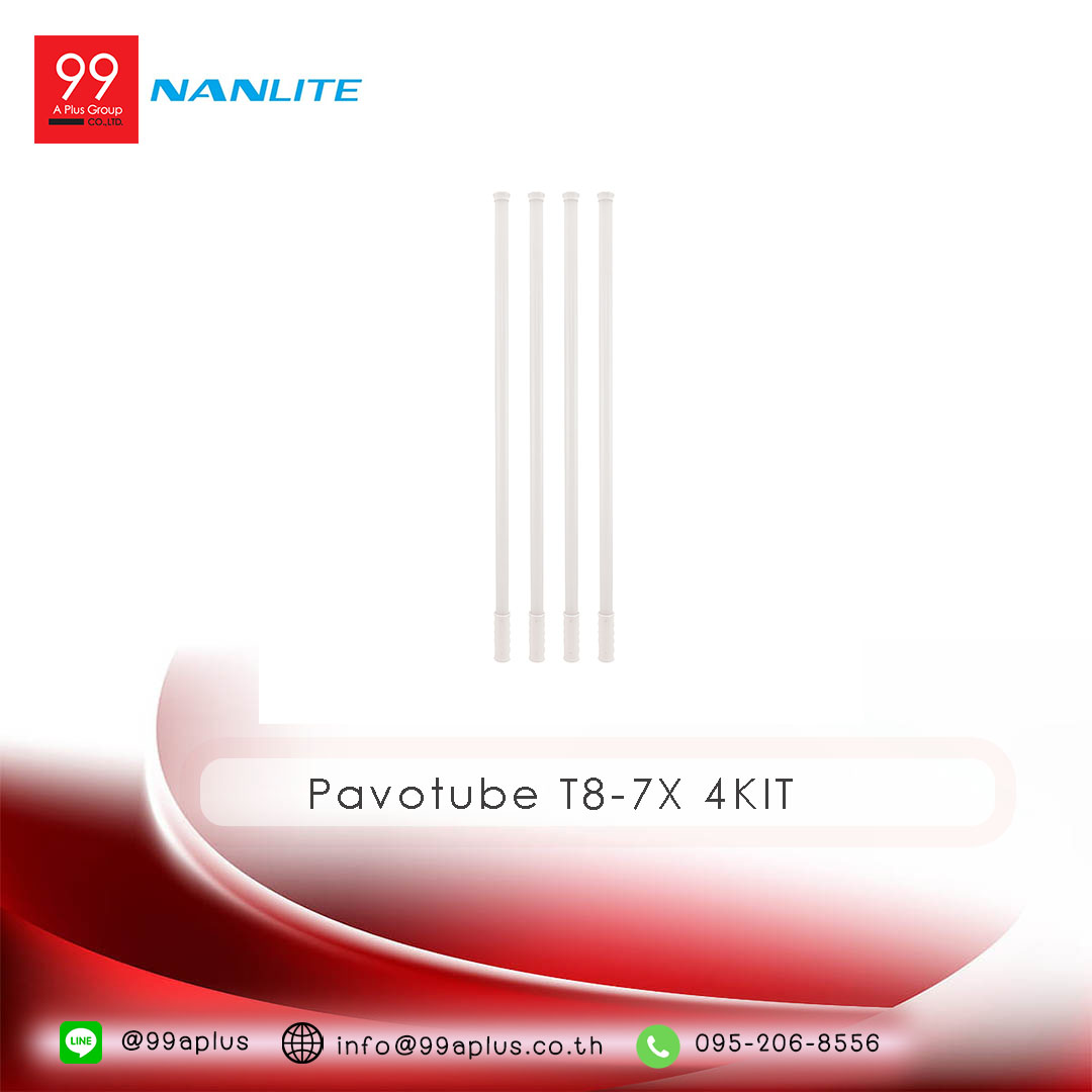 Nanlite Pavotube T8-7X RGBWW LED Pixel Tube Light 4KIT