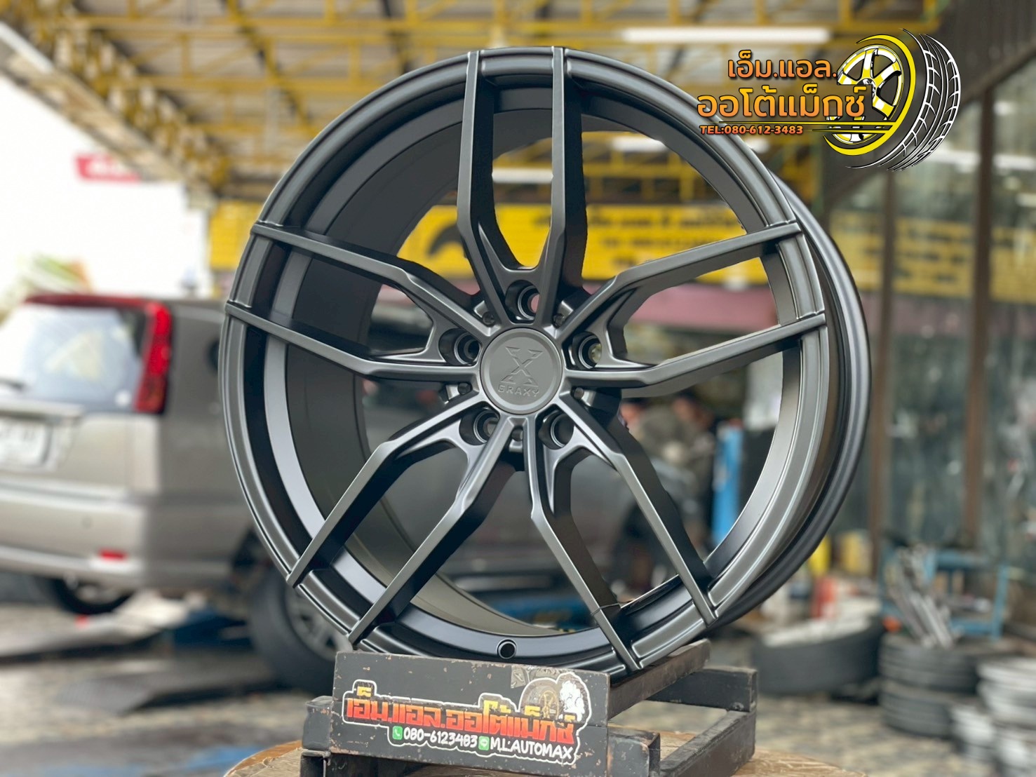 ล้อแม็กซ์ Graxy X03+ ขอบ 18 นิ้ว ขนาด 18x8.5 ET35 5x112 และ 5x114