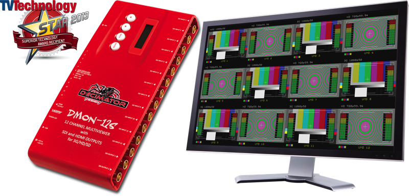 DECIMATOR DMON-12S 1 to 12 Channel MultiViewer