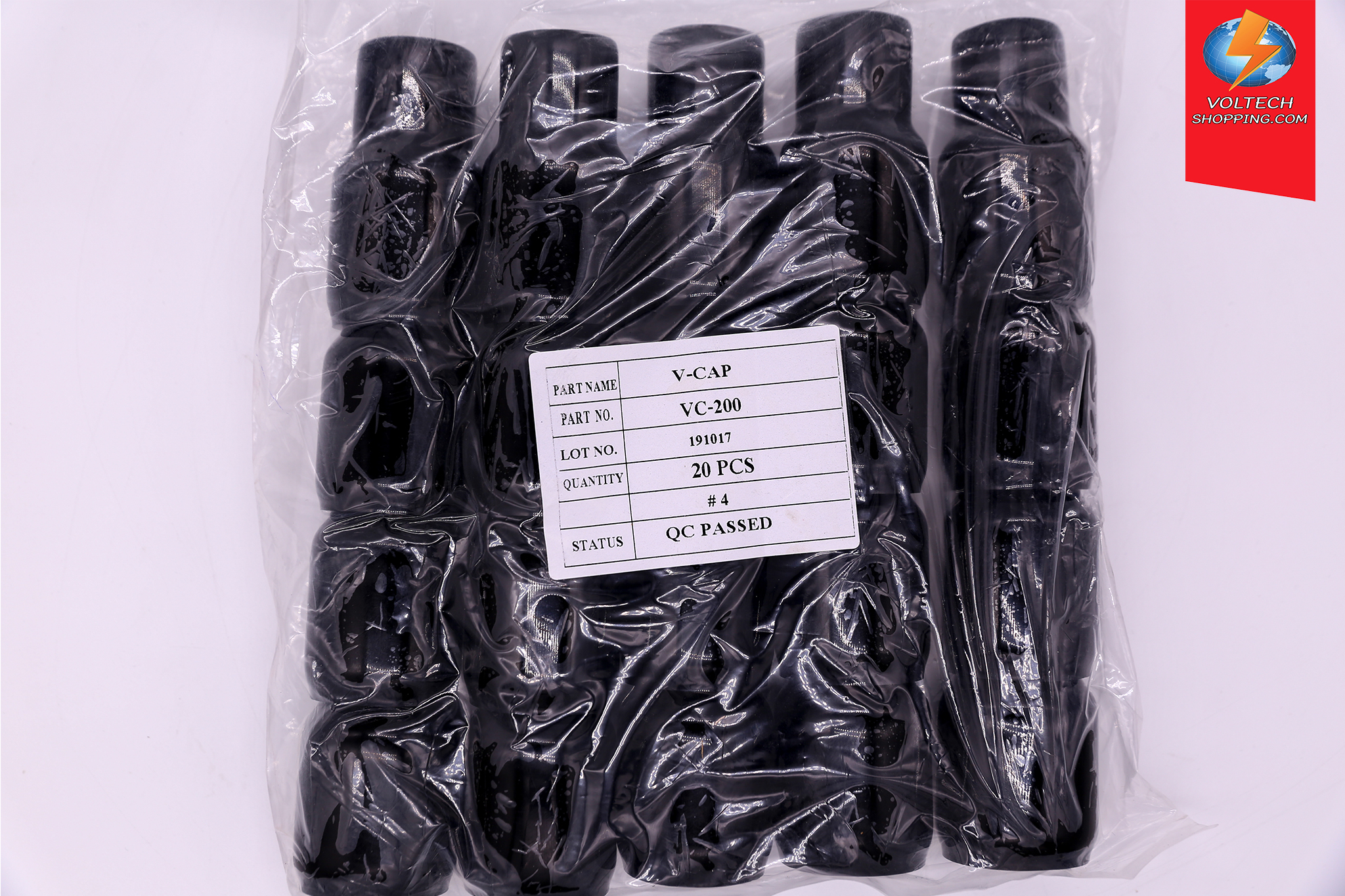 ปลอกหุ้มหางปลาสีดำ VC-200B