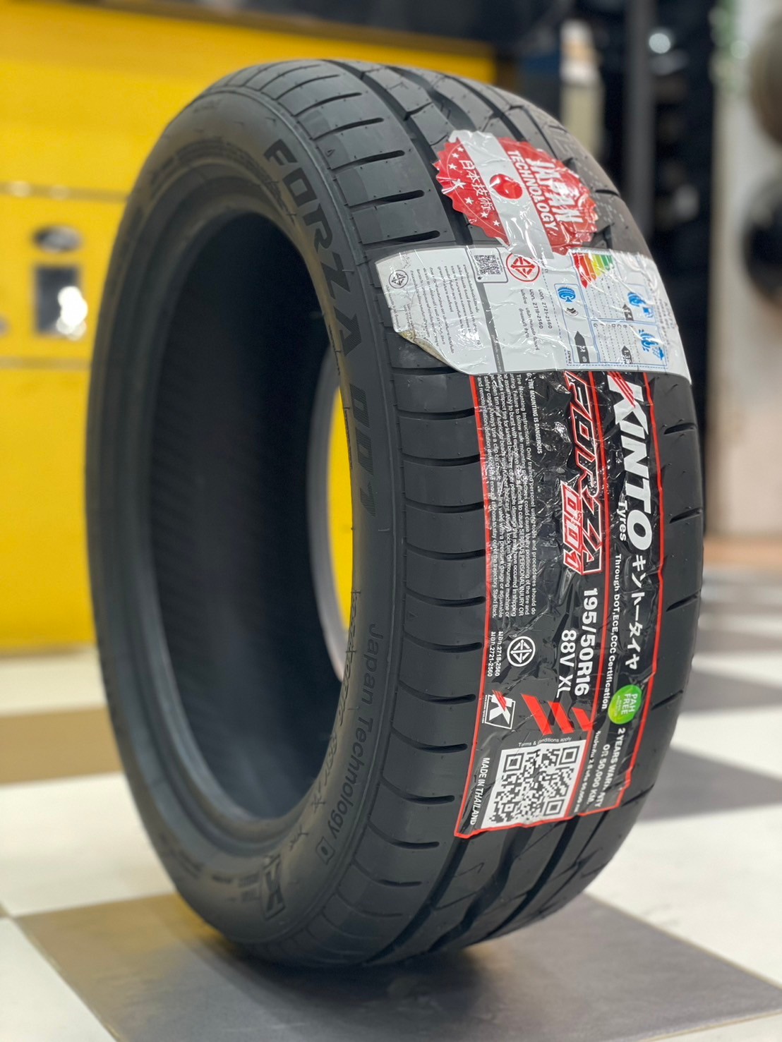 #ยางคินโต๊ะ #KINTO FORZA 001 Treadwear 280 195/50R16 ยางใหม่ปี2024