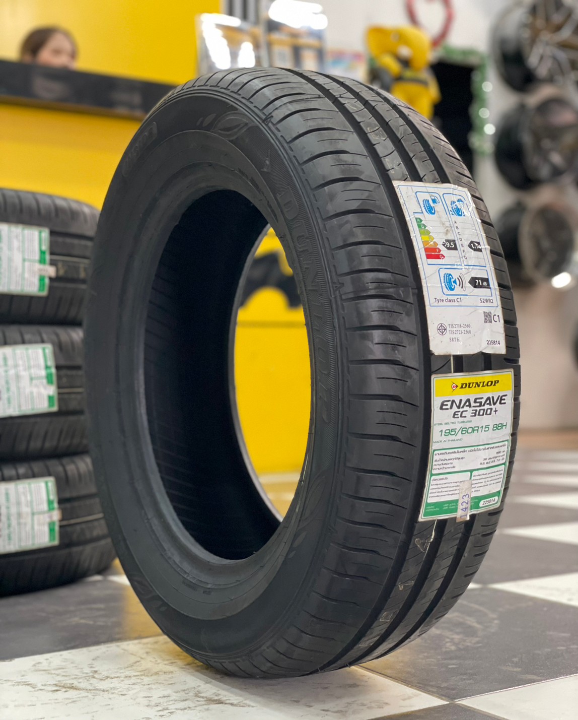 ยางใหม่ดันลอป DUNLOP ENASAVE EC300+ 195/60R15 ยางใหม่ปี2023