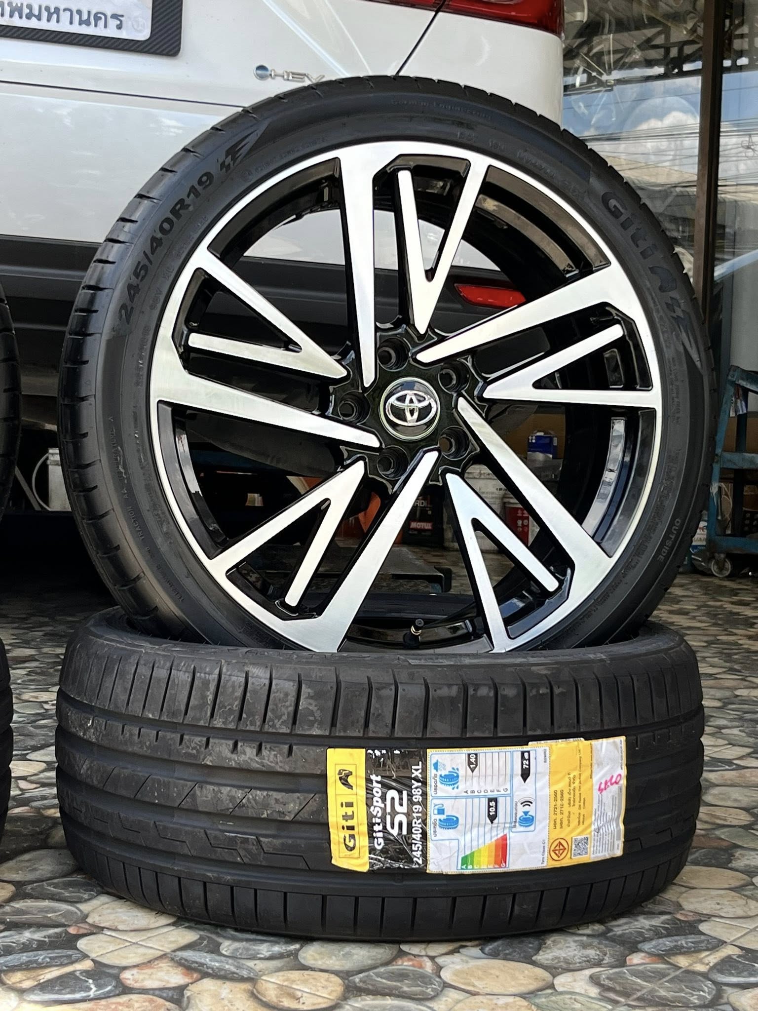 TOYOTA_CAMRY🚘 เปลี่ยนยาง 🛞🐘#GITI_SportS2_245/40R19