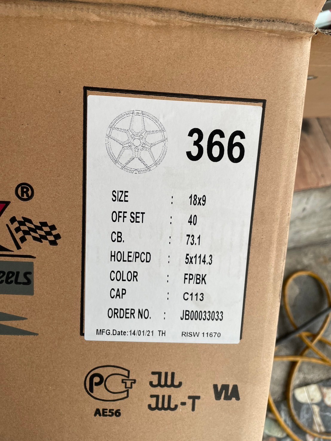 #ล้อแม็กซ์ขอบ18 #SSW366 หล่อ เท่ สไตล์VIP 18x9 ET40 5x114.3 สีดำขอบขาวเงา