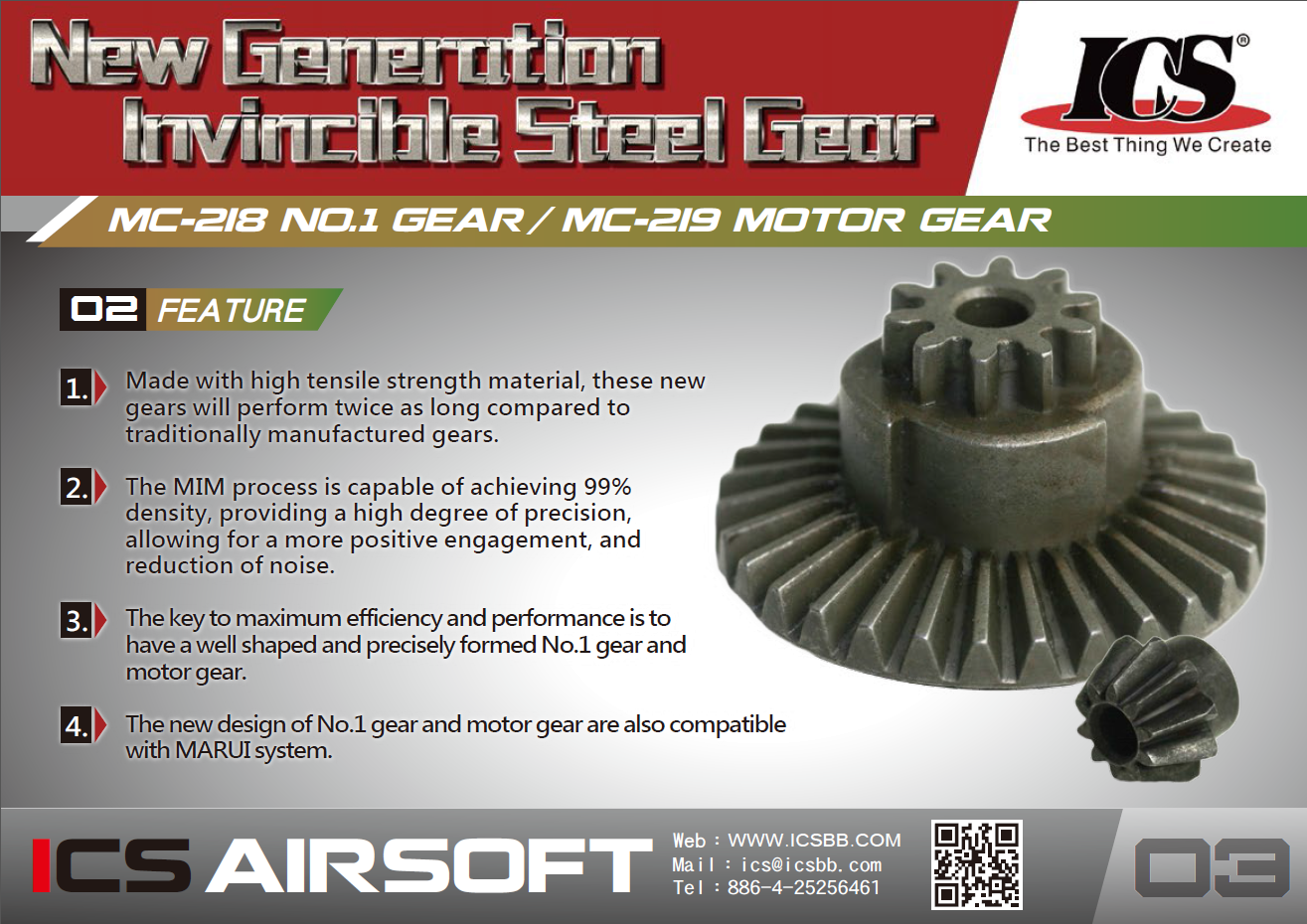 MC-218 BEVEL GEAR (MIM)