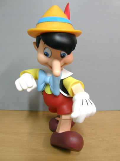 หุ่นไวนีลจมูกยาว พินอคชิโอ สูง 12 นิ้ว / ตัว (ญี่ปุ่น)