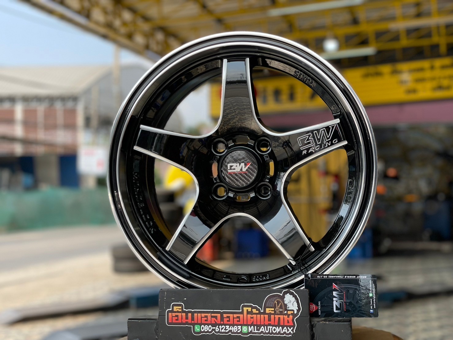 ล้อแม็กใหม่เวลขอบ15 #Weld #ฺBrightwheel #BW-63 ขอบ15 กว้าง7 ออฟ38 4รู100 สีดำขอบเงิน