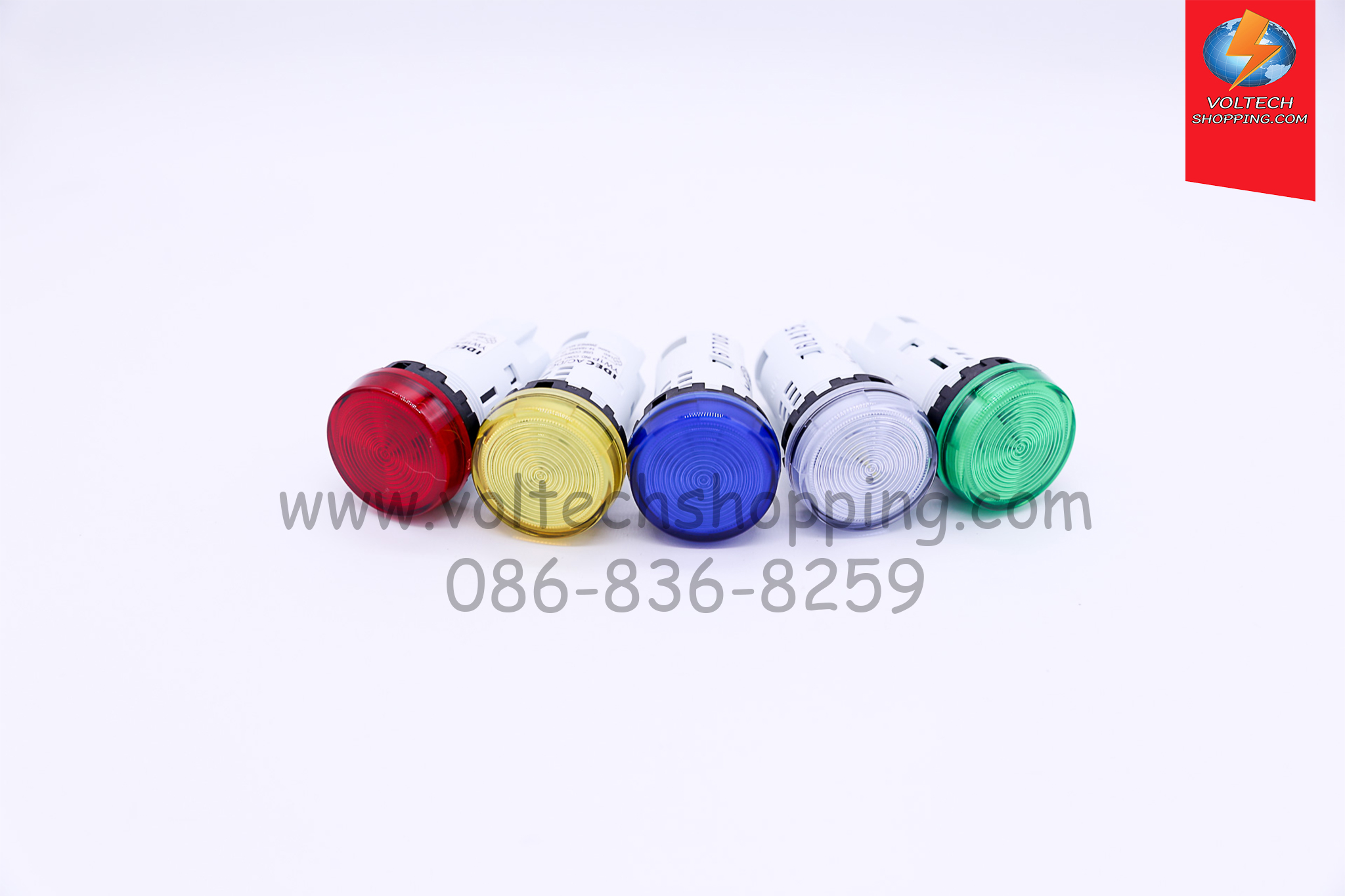 หลอดไฟฟ้า LED 220V (22 mm.) "IDEC"